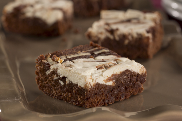 Ooey Gooey Marbled Brownies