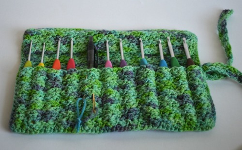 Crocheted Crochet Hook Case