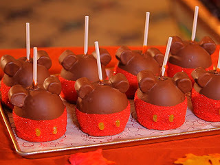 Mickey Mouse Chocolate Caramel Apples