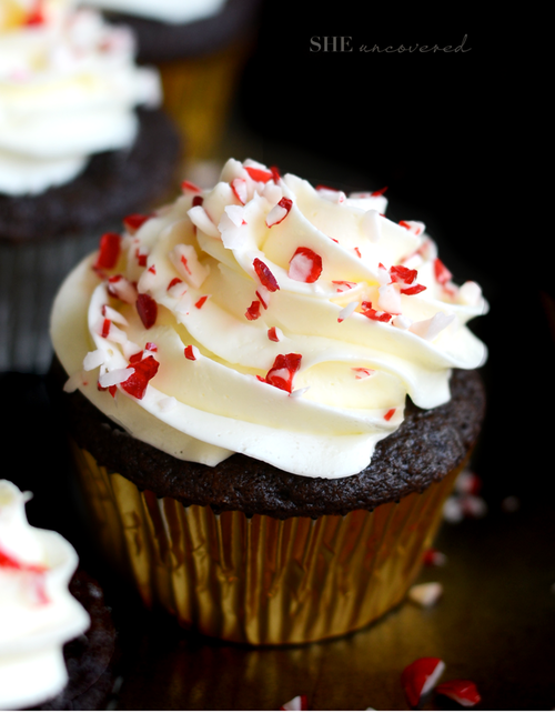 Candy Cane Chocolate Cupcake Recipe