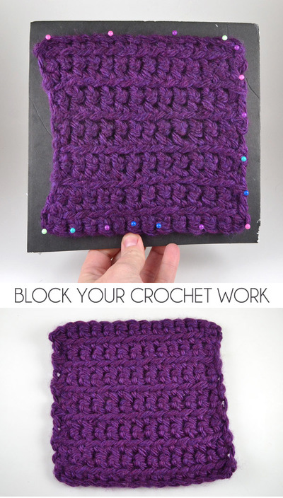 How to Block Finished Crochet Projects
