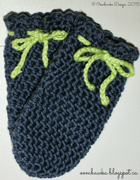 Crochet Bow Baby Mittens