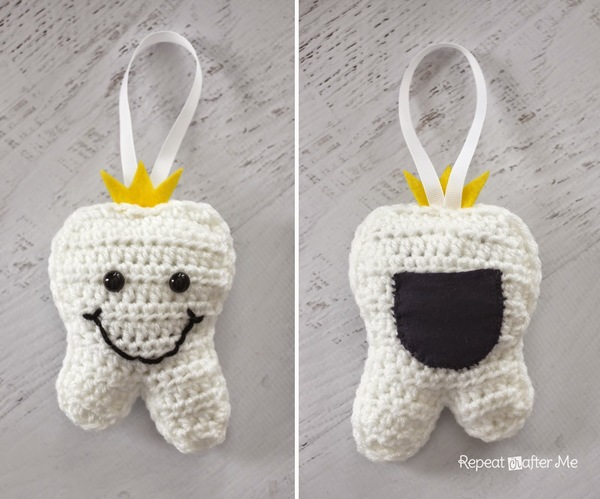 Crochet Tooth Fairy Pillow