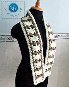 Unisex Crochet Scarf