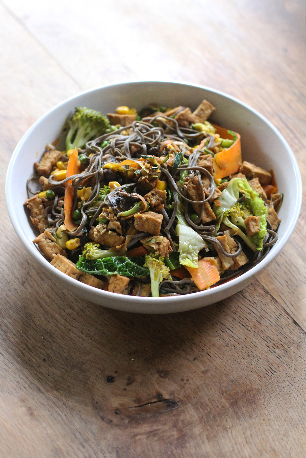 Asian Noodle Stir-Fry | FaveHealthyRecipes.com