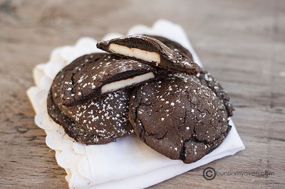 Chocolate Peppermint Pattie Cookies