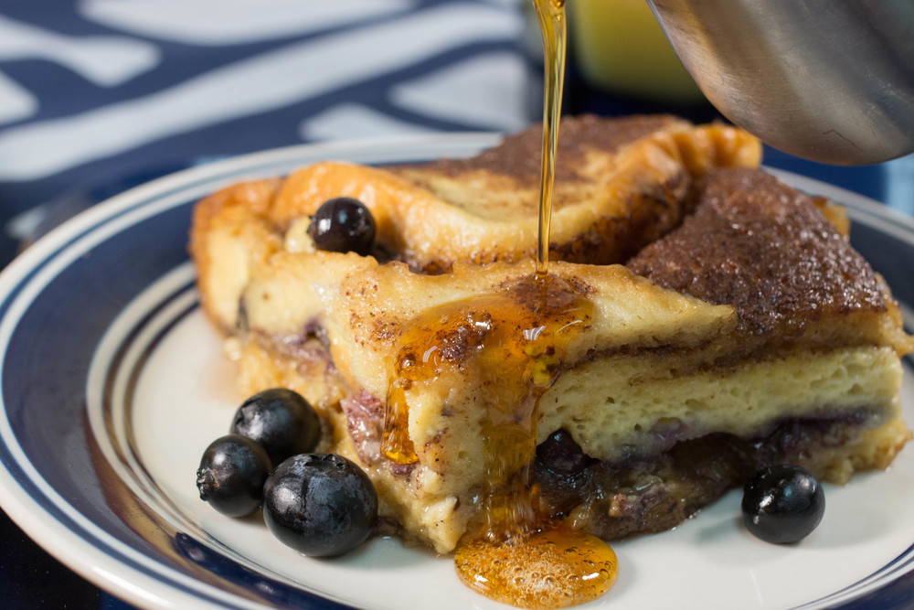 Slow Cooker Blueberry Overnight French Toast-image