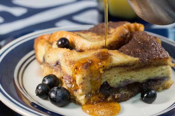 Slow Cooker Blueberry Overnight French Toast