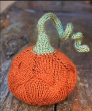 Cable Knit Pumpkin Pattern