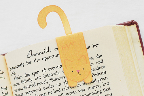 Magnetic Printable Cat Bookmark