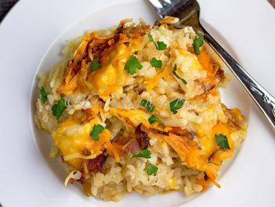 Slow Cooker Cheesy Bacon and Chicken