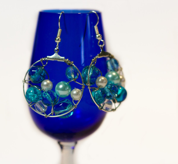 Ocean Pearls DIY Hoop Earrings