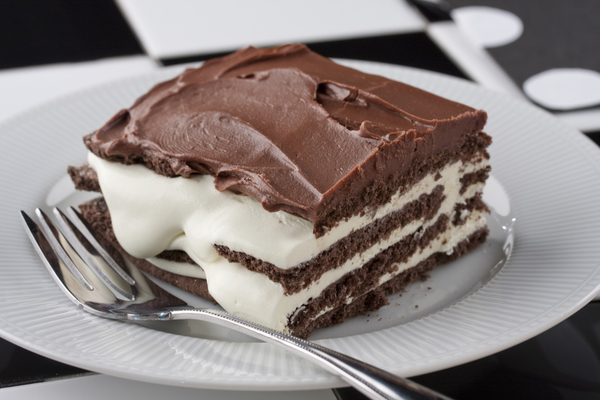 Black and White Napoleon Pudding