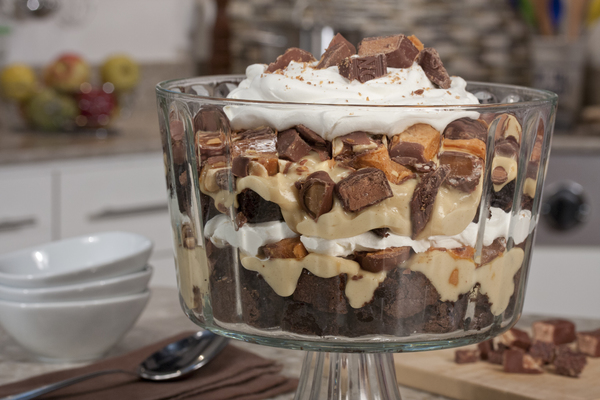 Candy Bar Brownie Trifle