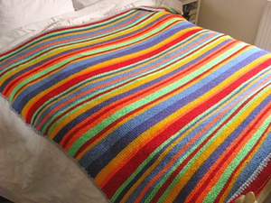 Rainbow Stripe Bonanza Blanket