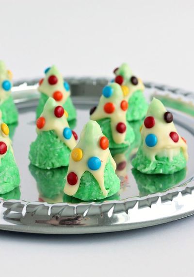 No Bake Christmas Tree Cookies