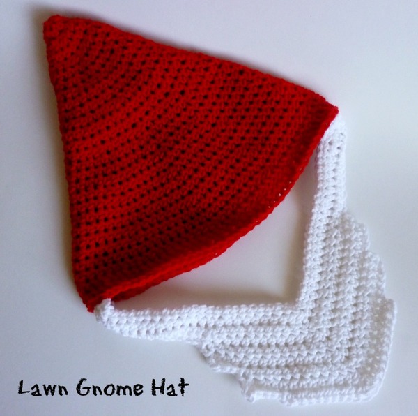 Lawn Gnome Crochet Hat Costume