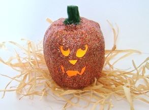 Glittery Pumpkin Lantern