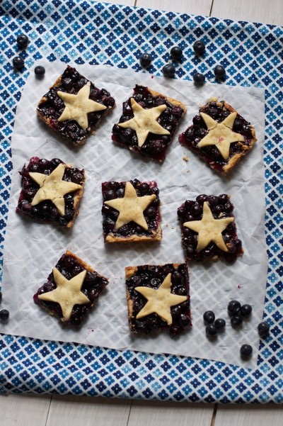 Star Spangled Blueberry Pie Bars