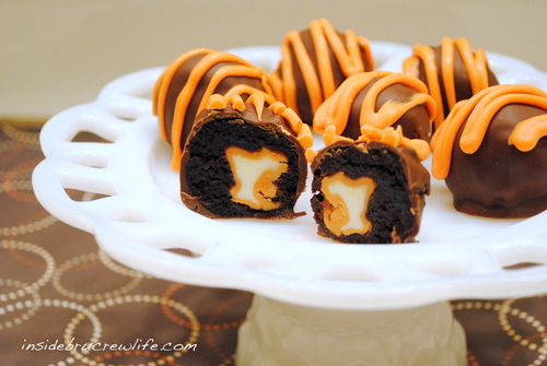 Pumpkin Spice Brownie Bites