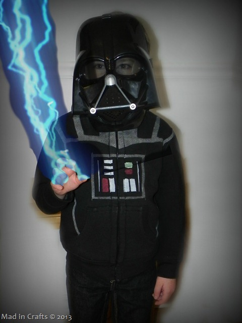 DIY Darth Vadar Hoodie