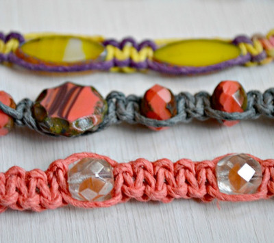 Cool and Colorful DIY Macrame Bracelet