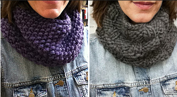 Jumbo Stitch Chunky Cowl Patterns