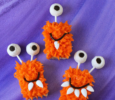 Friendly Rice Krispie Treat Monsters