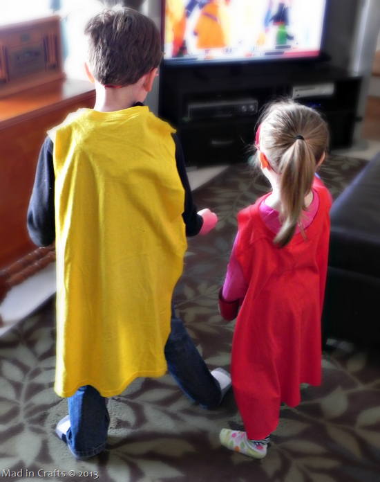 Easy T-Shirt Superhero Capes