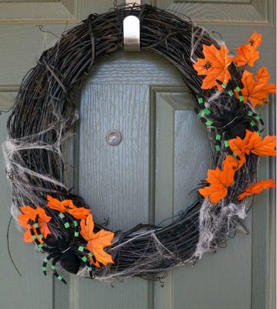 Easy Halloween Wreath DIY