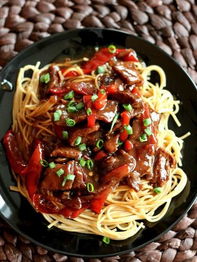 Saucy Mongolian Beef Recipe | AllFreeSlowCookerRecipes.com