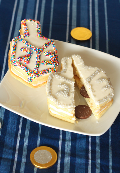 Dreidel Cookies with a Surprise