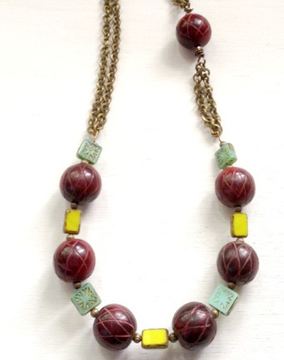 Boho Chic Bead and Chain DIY Necklace