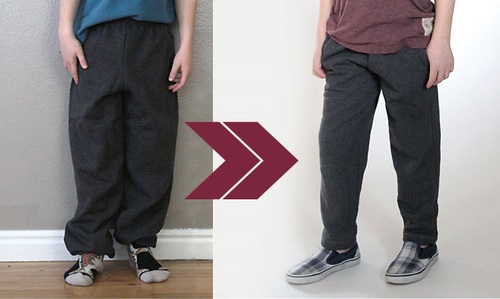 How to Alter Sweatpants Tutorial