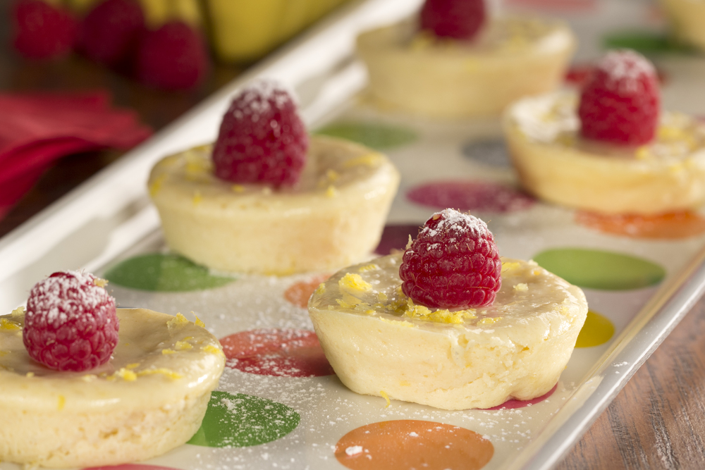 Raspberry Lemon Mini Cheesecakes | EverydayDiabeticRecipes.com
