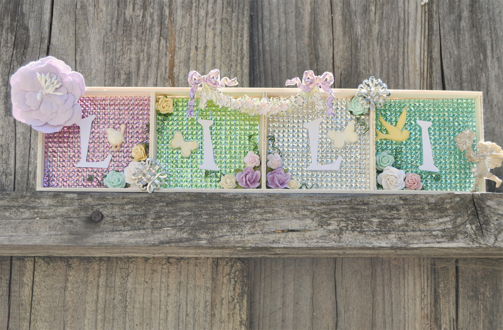 Patterned Boardname Rhinestone Embellished Name Board | FaveCrafts.com