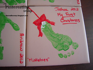 "Mistletoes" Christmas Coaster