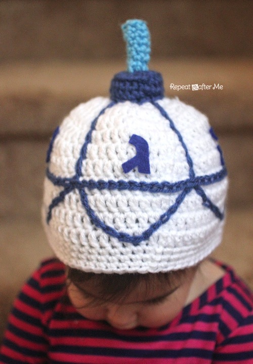 Crochet Dreidel Hat