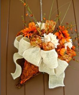 Autumn Hanging Twig Basket