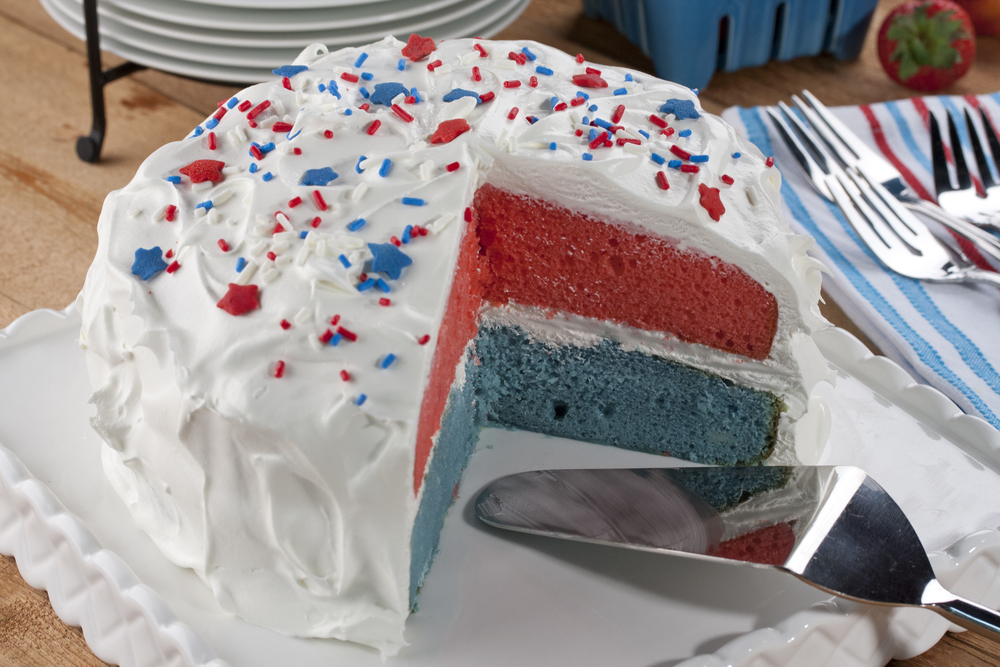 The Best Ever Gluten-Free American Flag Cake - A Girl Defloured