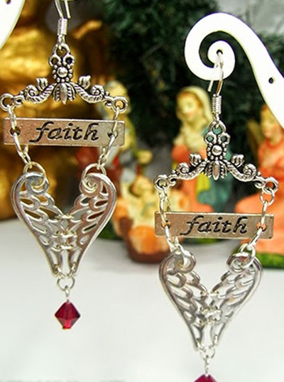 Have Heart, Have Faith Earrings