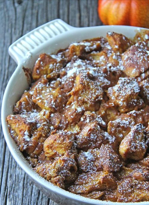 Spiced Pumpkin Bread Pudding