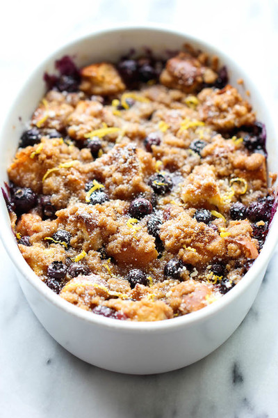 Baked Blueberry Lemon French Toast