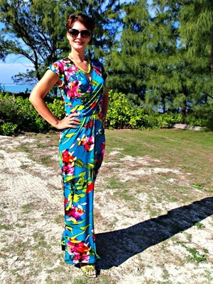 Tropical Wrap Dress Pattern