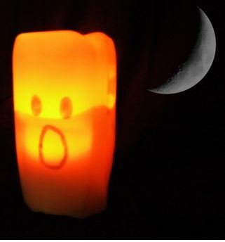 Halloween Milk Jug Lanterns