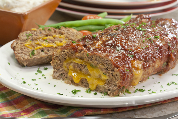 Cheesy Stuffed Meatloaf