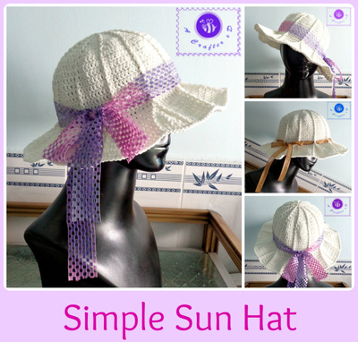 Simple Crochet Sun Hat