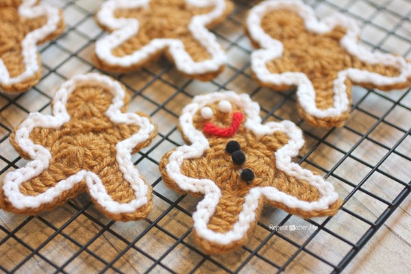 Crochet Gingerbread Man Cookie