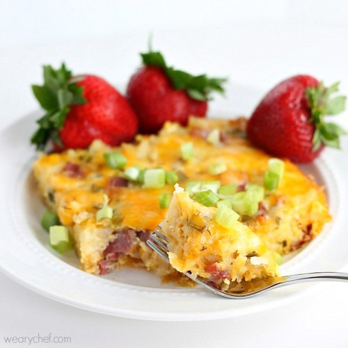 Ham and Cheese Hashbrown Casserole