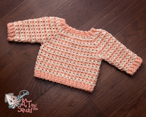 Baby Pullover Sweater Crochet Pattern | FaveCrafts.com